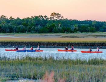 kayaks on kiawah river