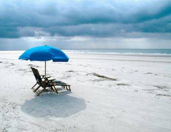 rainy day on kiawah island beach