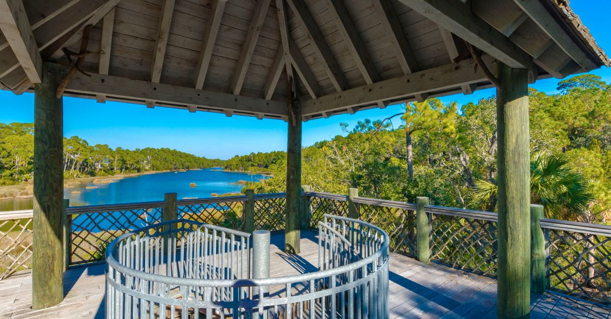 marsh view lookout observation tower on kiawah island
